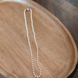 Classic White Pearl Strand Necklace - Elegant Women’s Jewelry